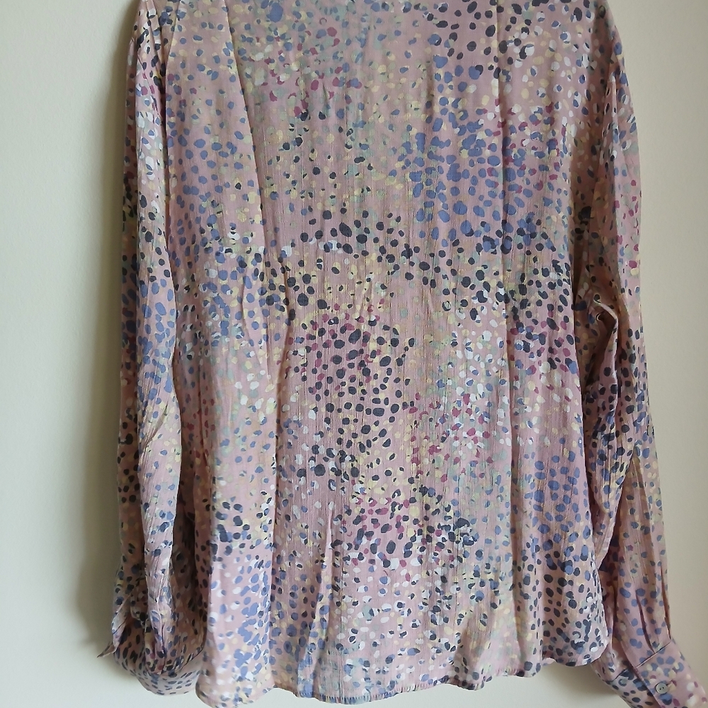 Zac & Rachel Multicolor Blouse Top Size XL - Picture 9 of 13
